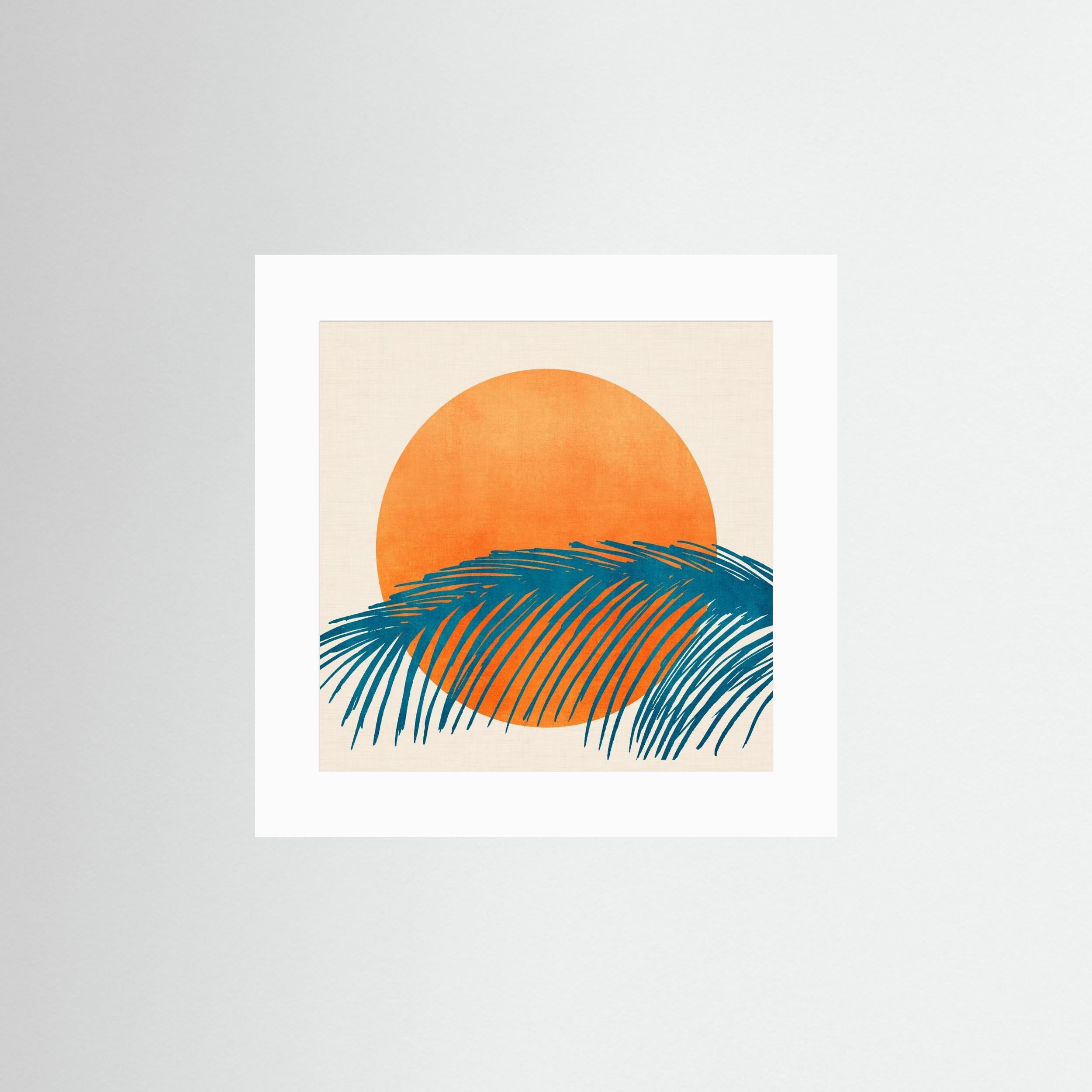 Retro Tropical Sunset by Kristian Gallagher
